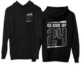 Class of 2025 Personalised Name Hoodie Leavers - 24 Graduation Matching Jumper